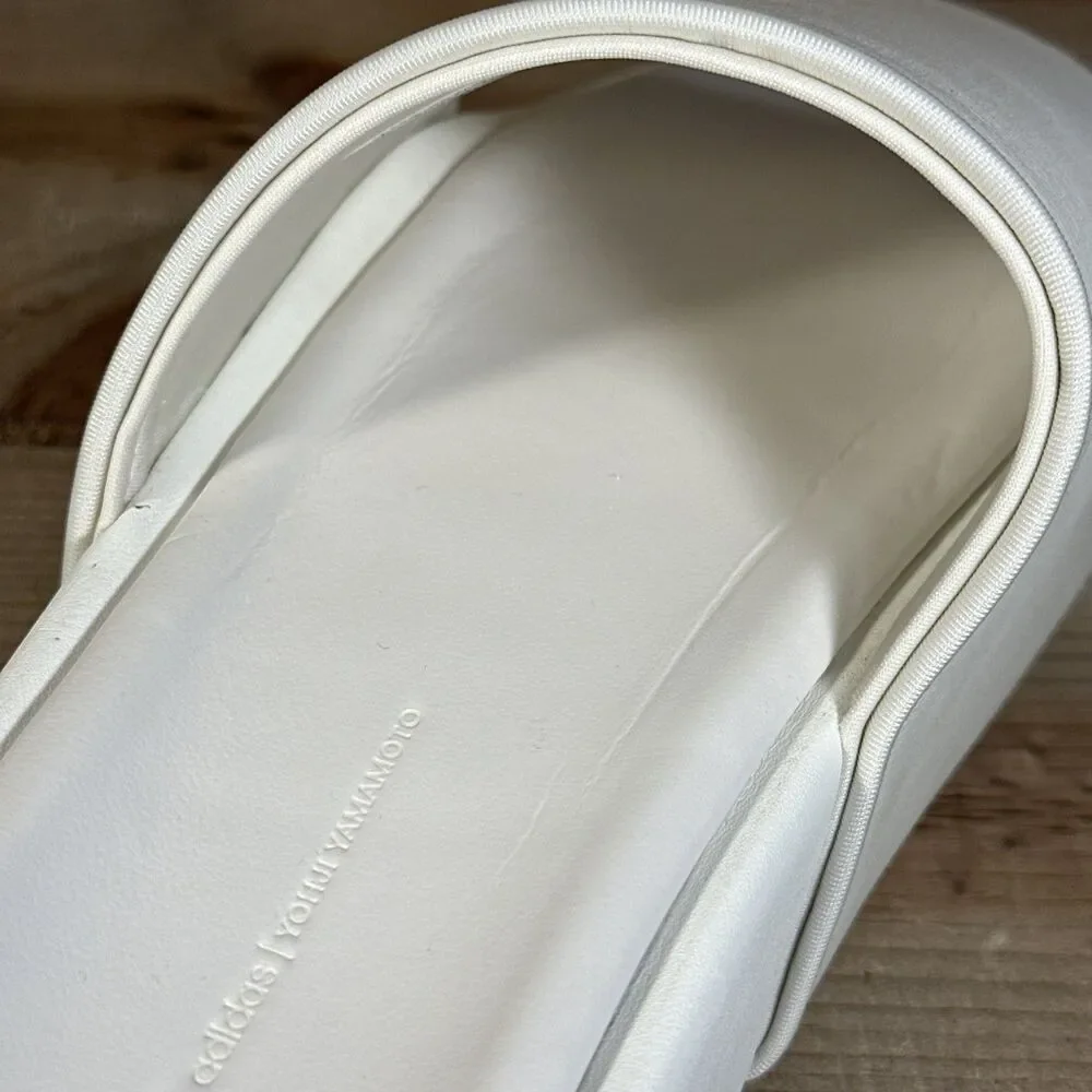 $230 Mens Size 8 Adidas Y-3 Slide “Off White” Slides Sandals FZ6402 (Run Large)